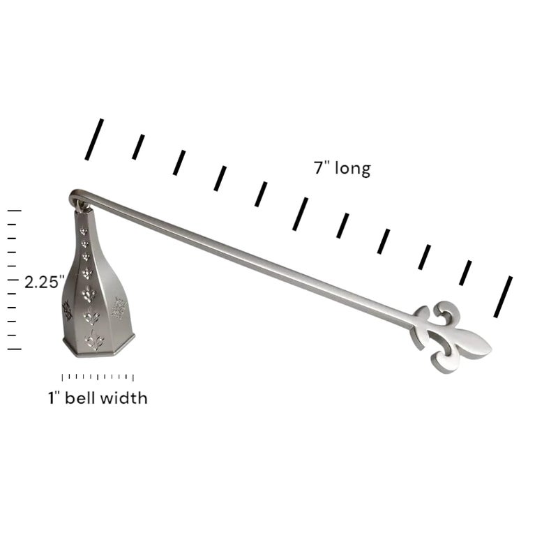 WICKMAN Candle Snuffer Pewter Finish with Fleur de Lis Design by Wickman - Image 2